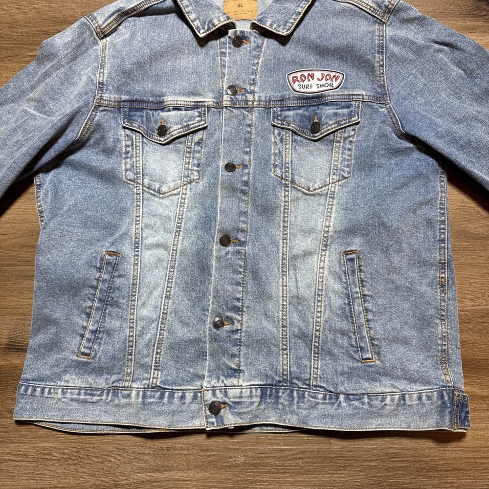 Ron Jon Surf Shop‎ Blue Jean Denim Jacket Size XL - Picture 6 of 13